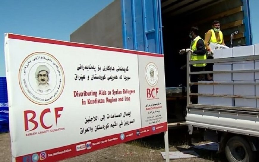 Barzani Yardım Vakfı’ndan Rojava’ya yeni yardım konvoyu