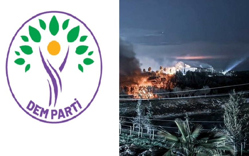 DEM Parti'den Erbil'deki saldırılara ilişkin açıklama: Halkımızı birlik olmaya çağırıyoruz