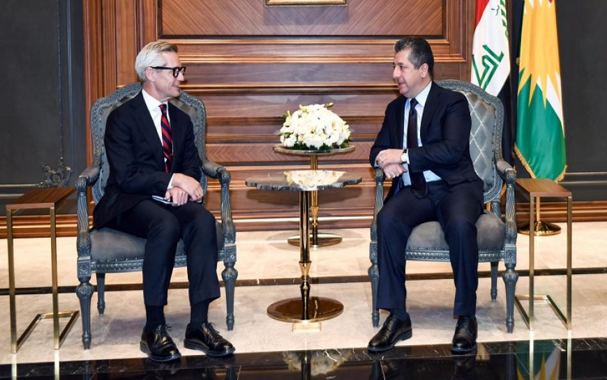 Mesrur Barzani, Norveç'in Ürdün ve Irak Büyükelçisini kabul etti
