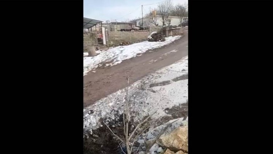 Amedi'ye bağlı bir köye 7 top mermisi düştü
