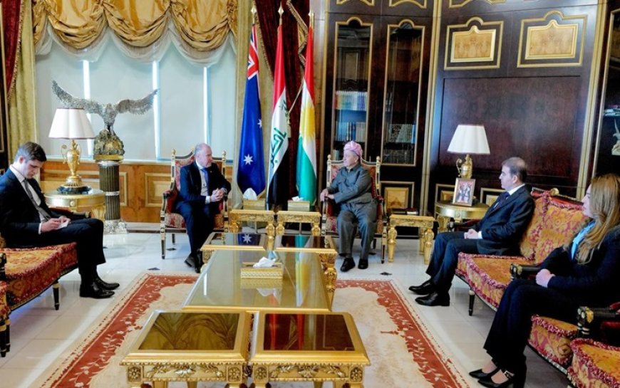 Başkan Barzani, Avustralya'nın Irak Büyükelçisi ve beraberindeki heyeti kabul etti