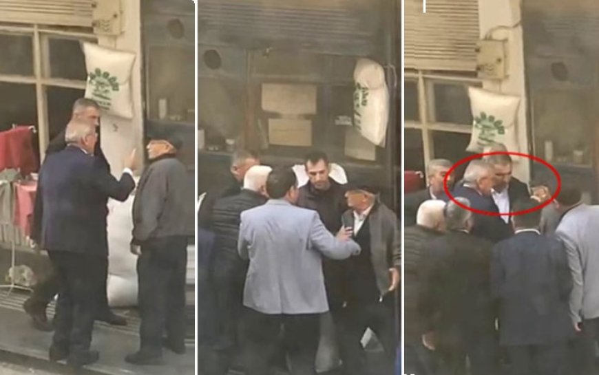 BBP'li başkan, 'oy vermeyecem' diyen 70 yaşındaki vatandaşa yumruk attı