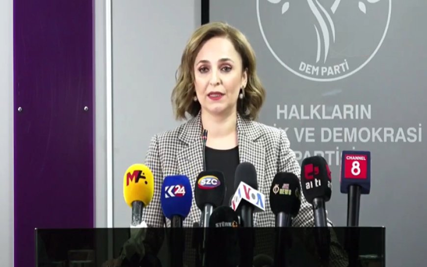 DEM Sözcüsü Doğan'dan AK Parti'ye yanıt