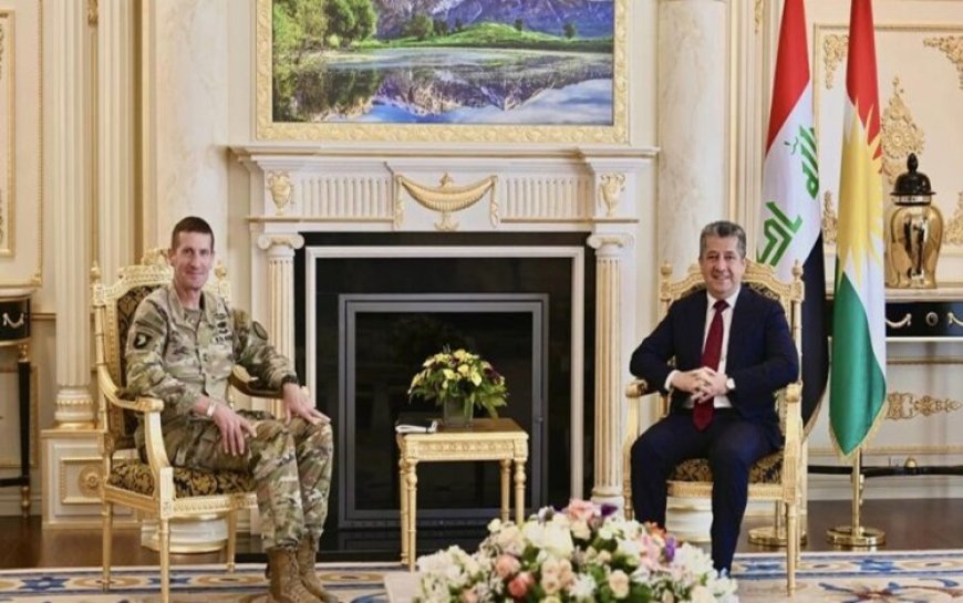 Mesrur Barzani, Koalisyon Genel Komutanını kabul etti