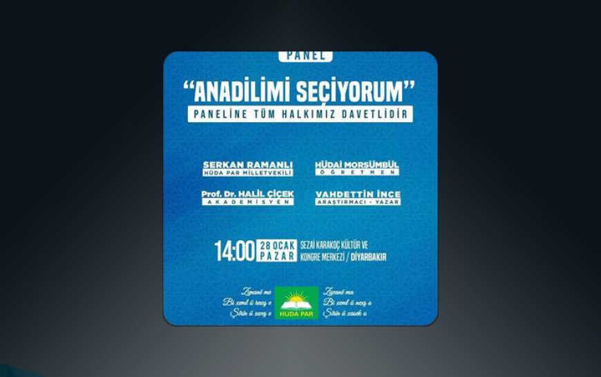 HÜDA PAR'dan "Kürtçeyi Seçiyorum" programı