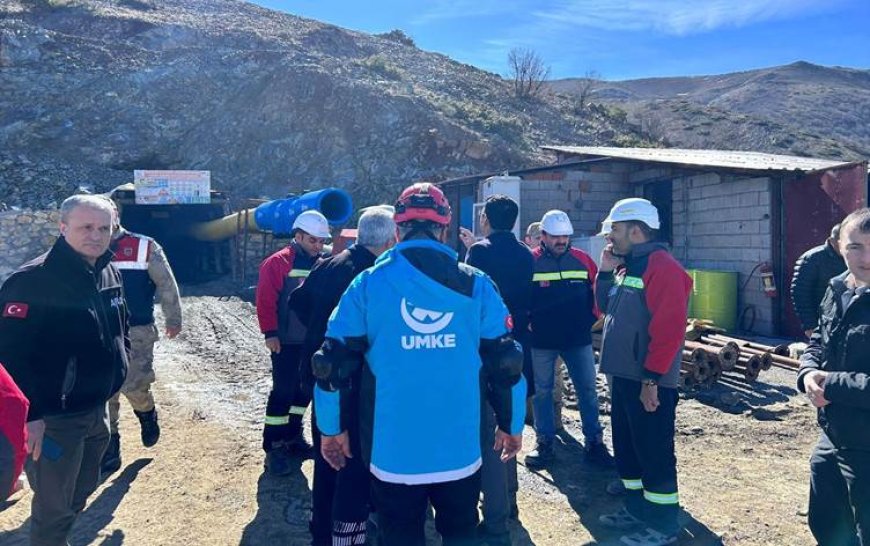 Elazığ'da maden ocağında göçük: Toprak altında kalan işçiler var