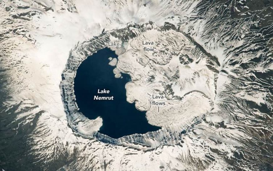 NASA astronotu Nemrut Krater Gölü'nün fotoğrafı çekildi