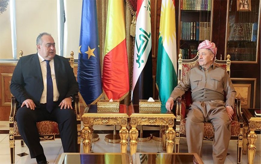 Başkan Barzani, Romanya'nın Irak Büyükelçisi ile görüştü