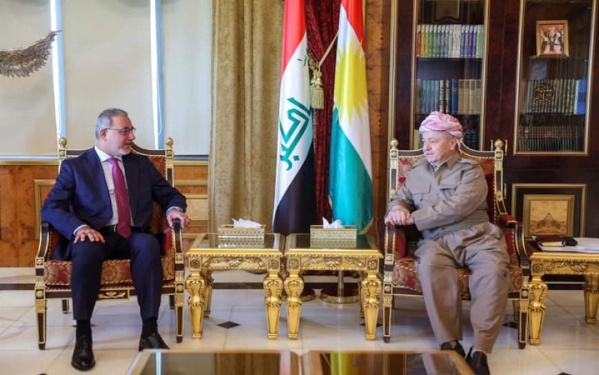 Başkan Barzani, Irak Ulusal Sorumluluk ve Adalet Yüksek Komisyonu Başkanı'nı kabul etti