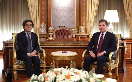 Neçirvan Barzani, Japonya'nın Bağdat Büyükelçisini kabul etti
