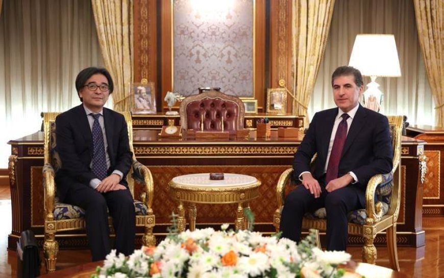 Neçirvan Barzani, Japonya'nın Bağdat Büyükelçisini kabul etti