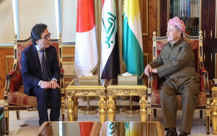 Başkan Barzani, Japonya'nın Irak Büyükelçisini kabul etti