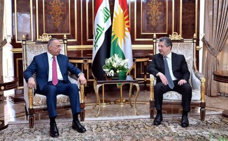 Mesrur Barzani ile Kazımi, Erbil-Bağdat ilişkilerini görüştü