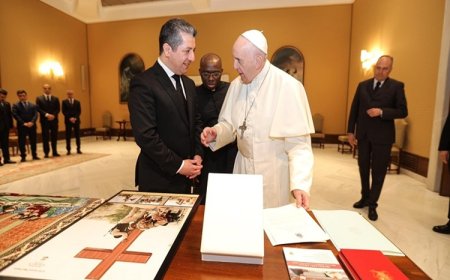 Başkan Mesrur Barzani'den Papa Francis için taziye mesajı