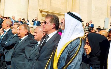 Neçirvan Barzani, Papa Francis’in cenaze törenine katıldı