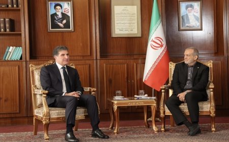 Neçirvan Barzani ile Pezeşkiyan bir araya geldi