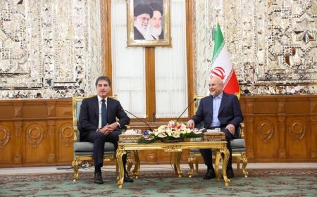Neçirvan Barzani ve İran Meclis Başkanı’ndan ‘ortak çıkarlar temelli işbirliği’ vurgusu