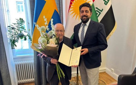 İsveç’te Kürdistan Temsilciliğinden İsmail Beşikçi’ye resmî karşılama