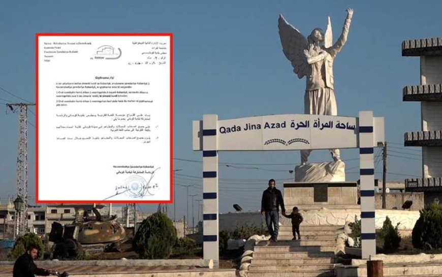 Kobani Belediyesi'nden tabelalara Kürtçe şartı