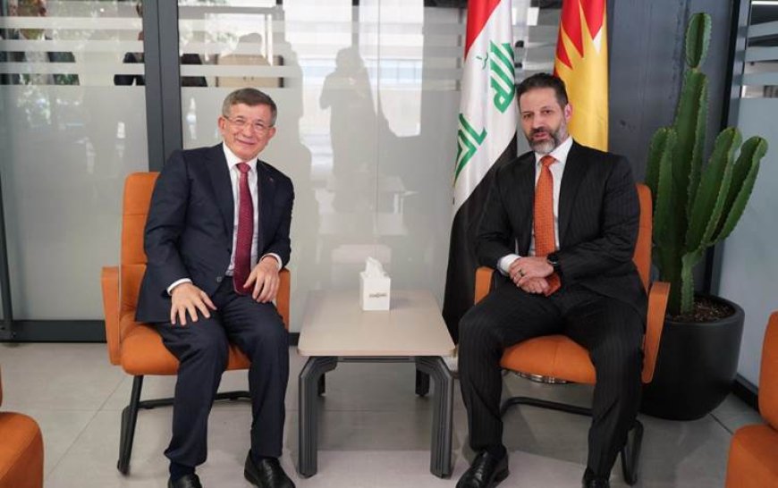 Kubad Talabani Süleymaniye’de Ahmet Davutoğlu ile görüştü