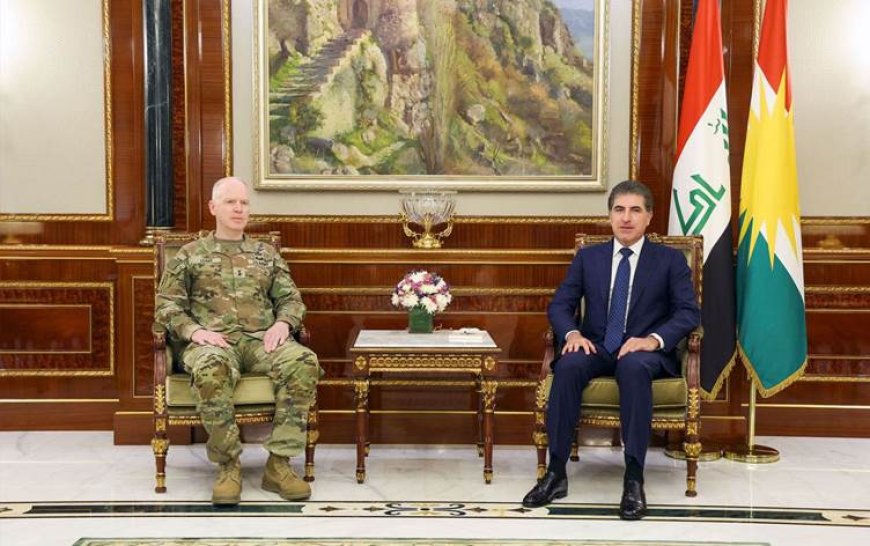 Neçirvan Barzani Uluslararası Koalisyon Komutanını ile görüştü