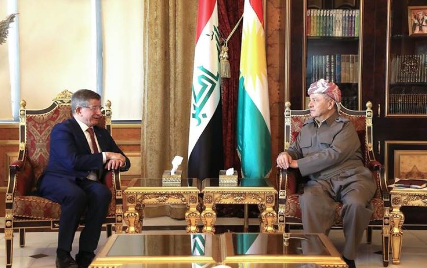 Başkan Barzani ve Davutoğlu, Türkiye'deki çözüm sürecini değerlendirdi