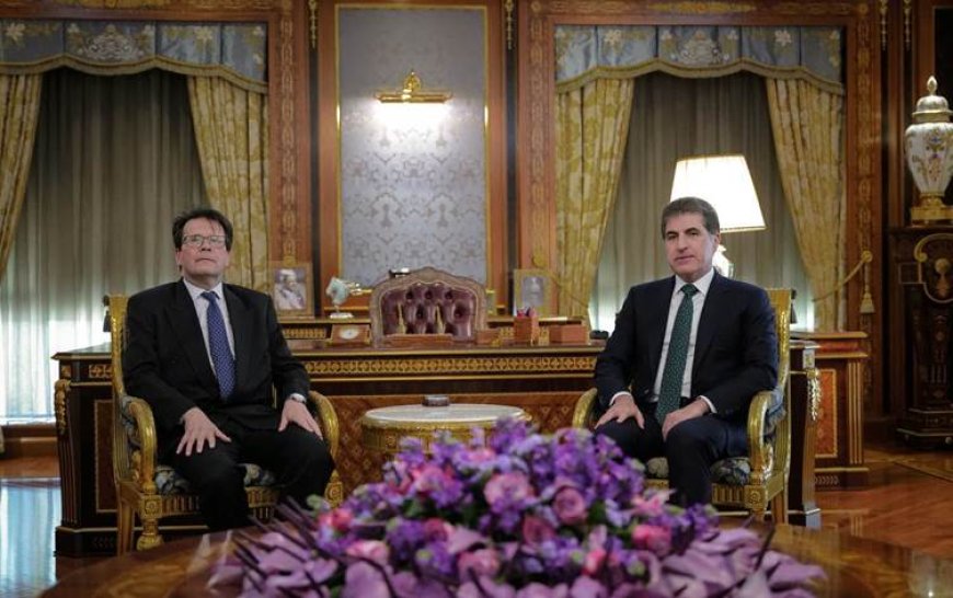 Neçirvan Barzani, görev süresi sona eren Macaristan başkonsolosunu kabul etti
