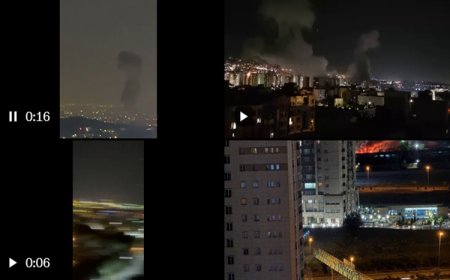 İsrail İran'ın Başkenti Tahran'ı vurdu