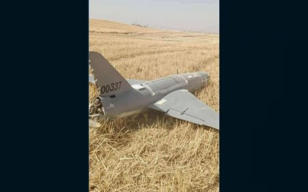 Mahmur'da bir İHA düştü