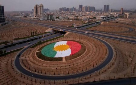 Kürdistan’ın en büyük taş bayrağı Erbil'de yapıldı