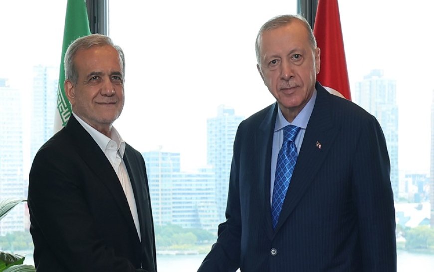 Erdoğan, İran Cumhurbaşkanı Pezeşkiyan ile görüştü