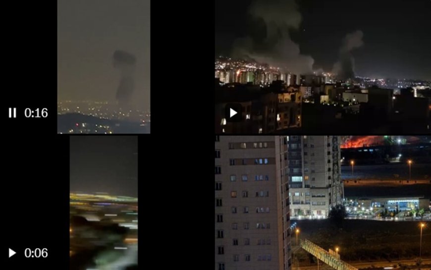 İsrail İran'ın Başkenti Tahran'ı vurdu