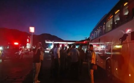 Van'dan hareket eden yolcu otobüsü Elazığ'a geldiğinde taşlı saldırıya uğradı