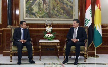 Başkan Neçirvan Barzani, Irak Ulusal Güvenlik Danışmanı Araci'yi kabul etti