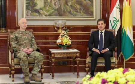 Başkan Neçirvan Barzani, koalisyon güçleri komutanı Leahy ile bir araya geldi