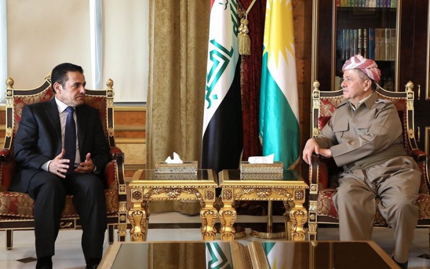 Başkan Mesud Barzani Erbil'de Kasım El-Araci’yi kabul etti