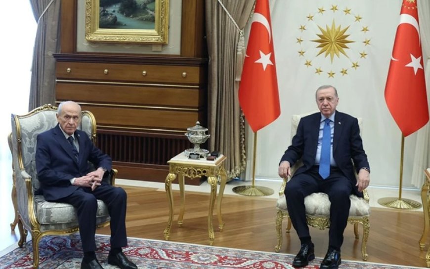 PKK'nin silah bırakma töreni öncesi Erdoğan ile Bahçeli'den sürpriz görüşme