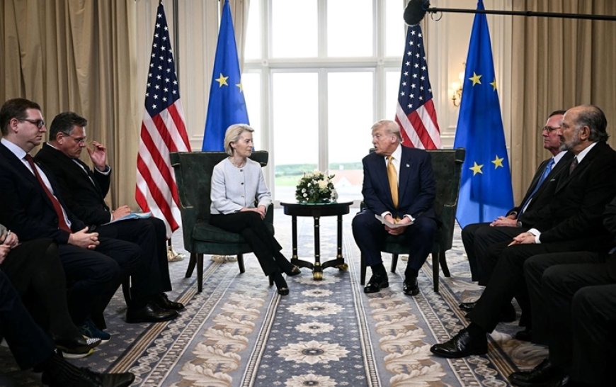 Trump AB ile tarihi ticaret anlaşmasını duyurdu