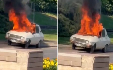 Komisyon toplantısı öncesi Meclis önünde 'beyaz Toros' yakıldı