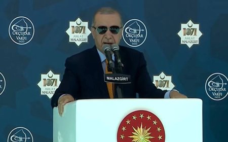 Erdoğan Malazgirt'te konuştu: 'Yönünü Ankara'ya ve Şam'a dönenler kazanacak'