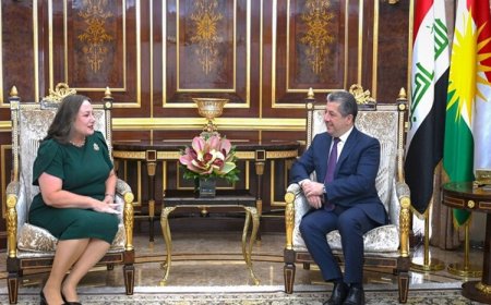 Başbakan Barzani, ABD’nin yeni Erbil Başkonsolosu Green’i kabul etti