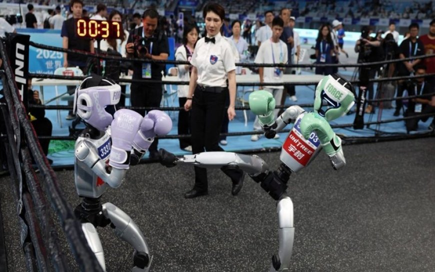 Dünyanın ilk robot olimpiyatları Çin'de resmen başladı