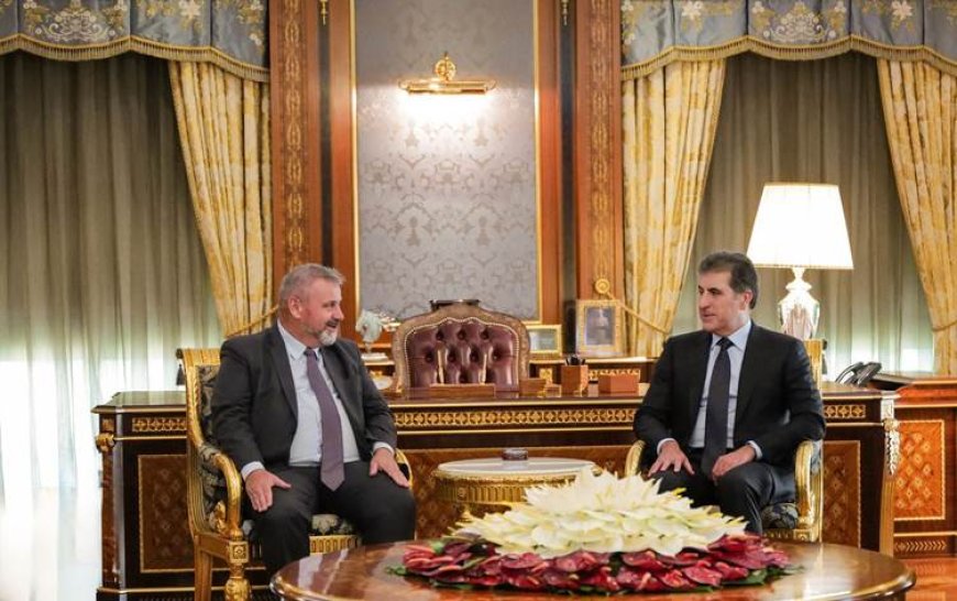 Başkan Neçirvan Barzani, görevi sona eren AB Büyükelçisi Seiler'i kabul etti