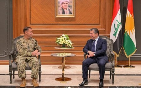 Başbakan Barzani, CENTCOM’un yeni komutanını kabul etti
