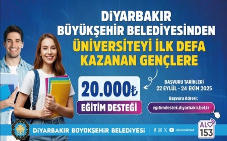 Diyarbakır Büyükşehir Belediyesi, üniversite öğrencilerine 20 bin TL verecek