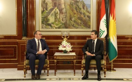 Neçirvan Barzani, ABD Büyükelçiliği Maslahatgüzarı Harris’i kabul etti