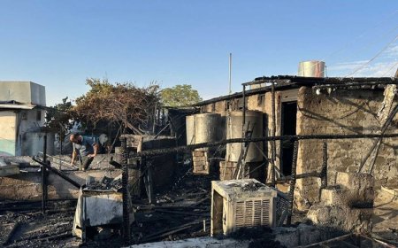 Zaxo’daki Ezidi Kürtlerin mülteci kampında yangın: 1 kişi yaralandı