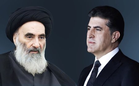 Neçirvan Barzani'den Ali Sistani'ye taziye mesajı