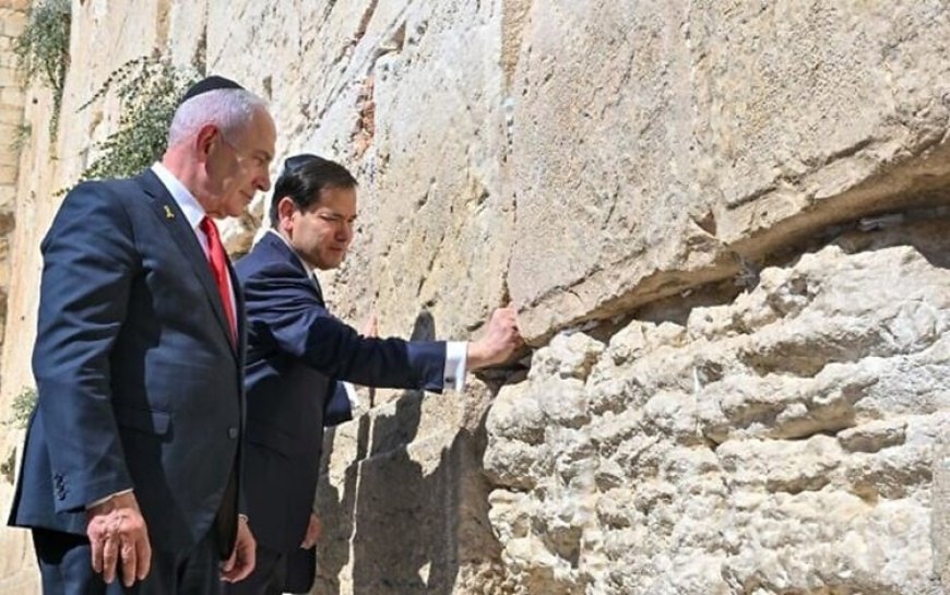 Rubio ve Netanyahu, Mescid-i Aksa'nın yakınındaki tünelleri gezdi