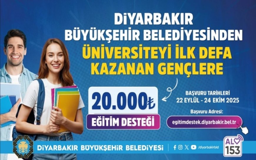 Diyarbakır Büyükşehir Belediyesi, üniversite öğrencilerine 20 bin TL verecek